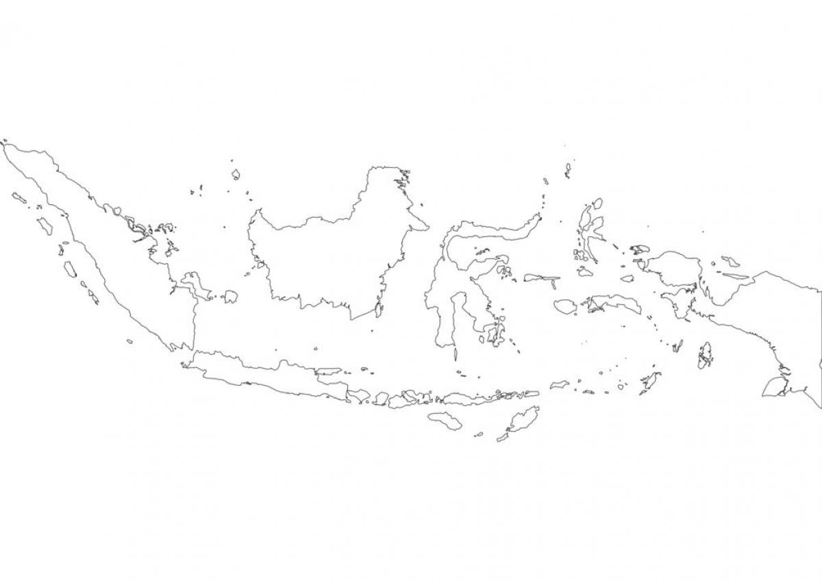 خريطة إندونيسيا فارغة
