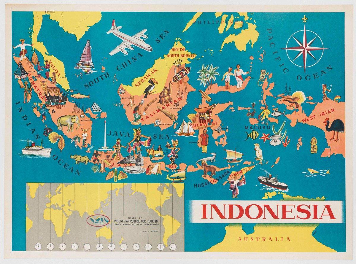 خريطة الجذب السياحي في إندونيسيا