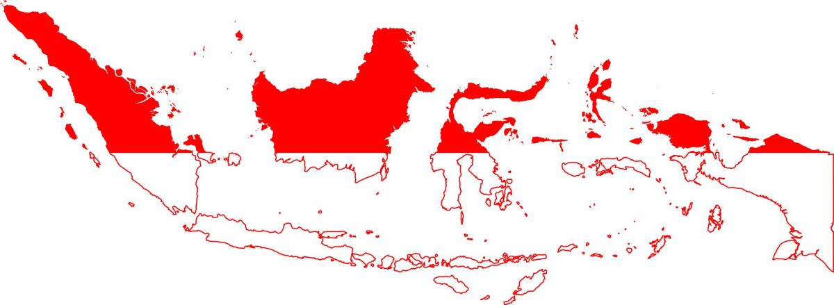 خريطة علم إندونيسيا